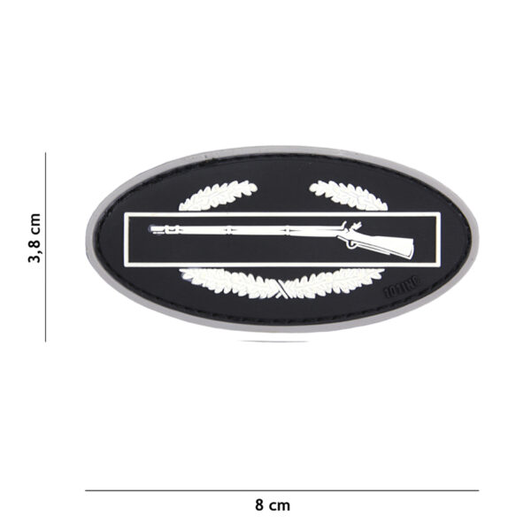 Embleem 3D PVC Infantry wit #17037