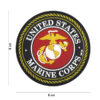 Embleem 3D PVC United States Marine Corps rood #18069