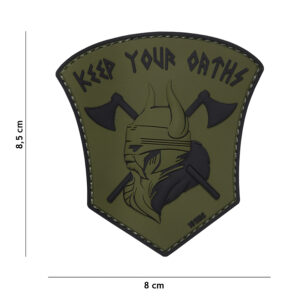 Embleem 3D PVC Keep your oaths groen #19004