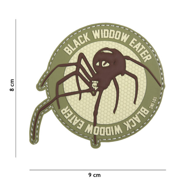 Embleem 3D PVC Black widdow eater coyote #16032