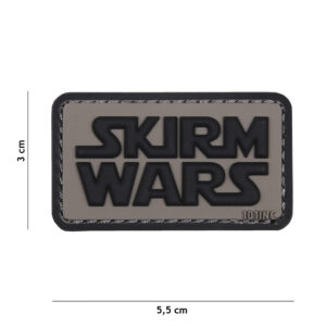 Embleem 3D PVC Skirm Wars grijs #18058
