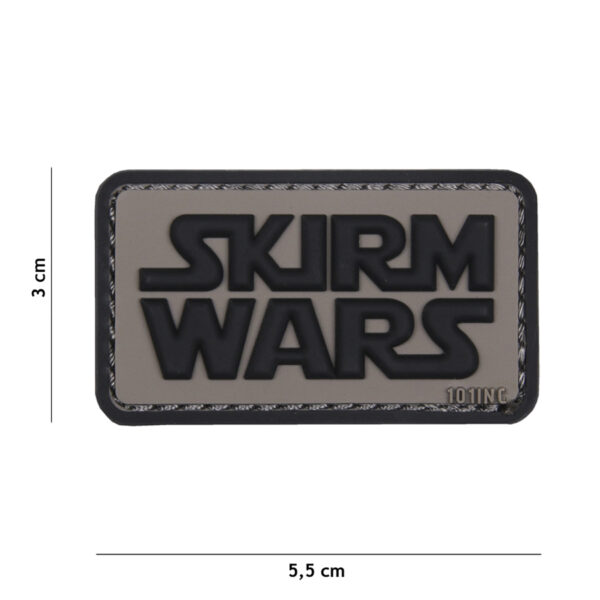 Embleem 3D PVC Skirm Wars grijs #18058