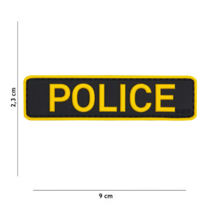 Embleem 3D PVC Police geel #18037