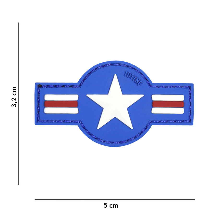 Embleem 3D PVC U.S. Air Force blauw #18072