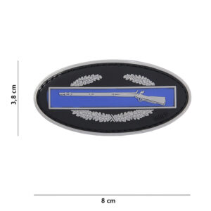 Embleem 3D PVC Infantry blauw #17035