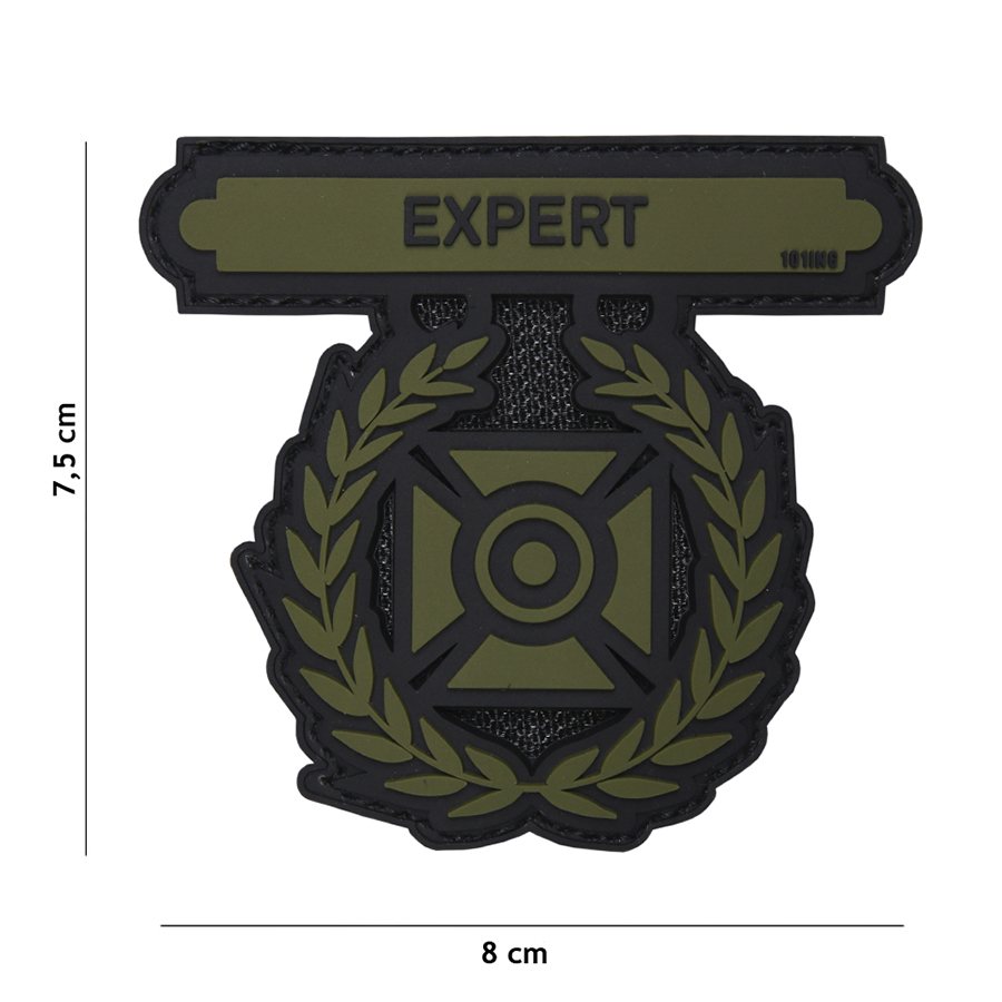 Embleem 3D PVC Expert groen #17062