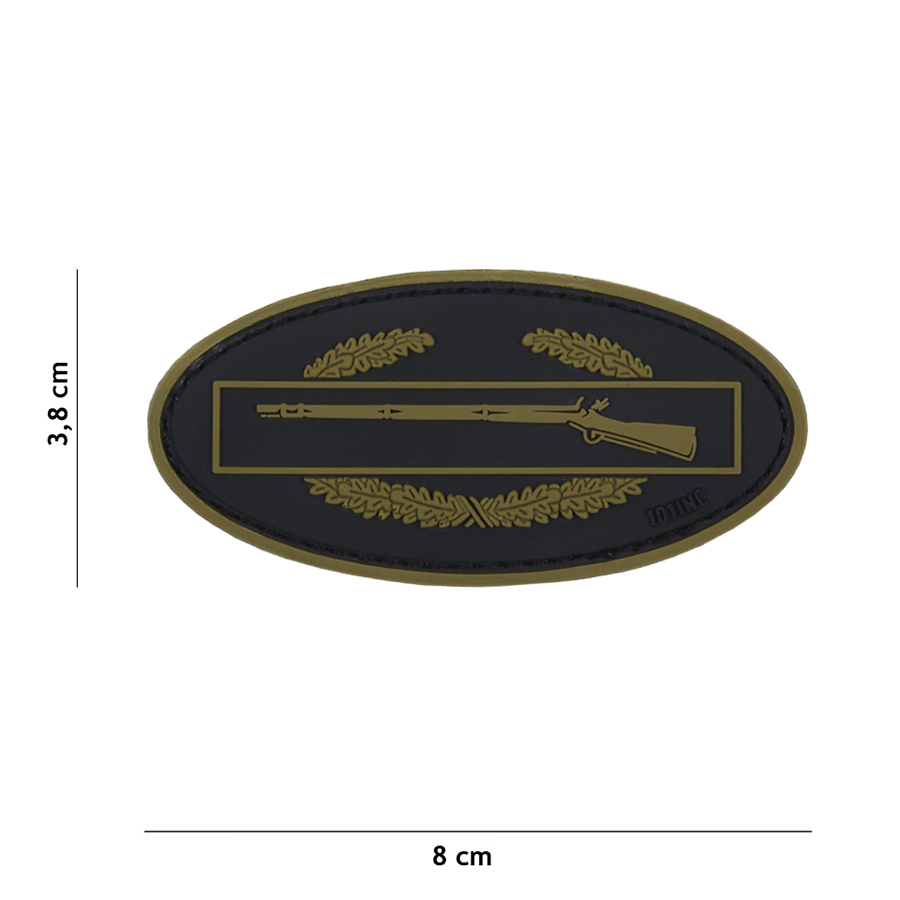 Embleem 3D PVC Infantry groen/zwart #17036