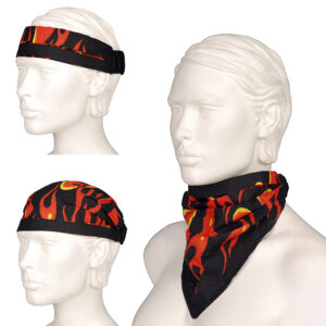 3 in 1 bandana v-top big flame #103