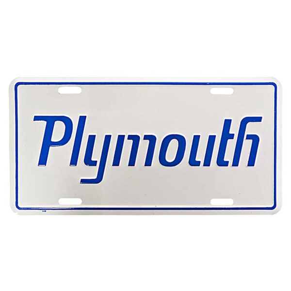 Nummerplaat plymouth #7168