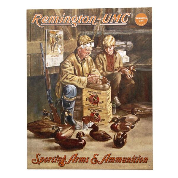 Metalen plaat groot 31. Remington UMC