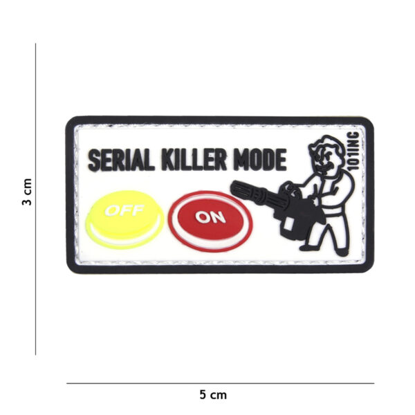 Embleem 3D PVC Serial killer wit #18008