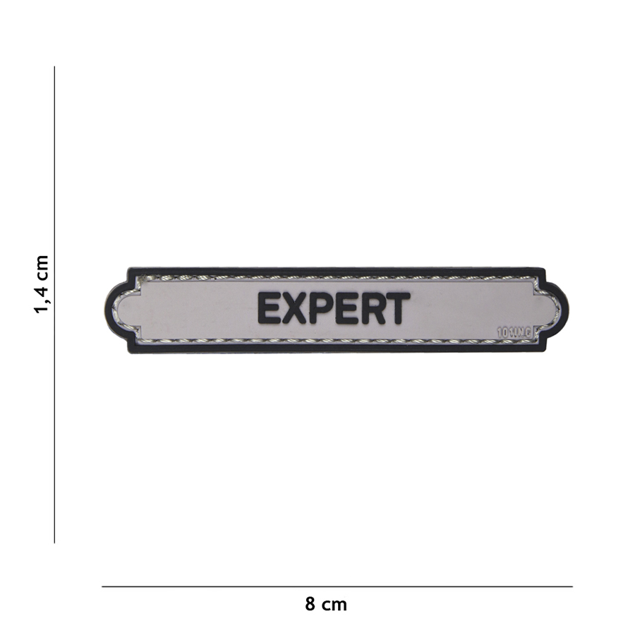 Embleem 3D PVC Expert tab grijs #17063