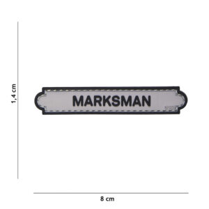 Embleem 3D PVC Marksman tab grijs #17081