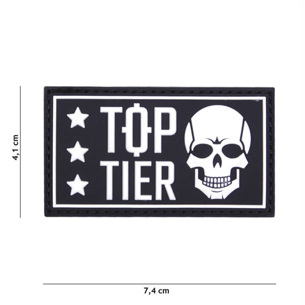 Embleem 3D PVC Top Tier zwart #19030