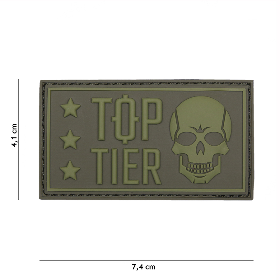 Embleem 3D PVC Top Tier groen #19024