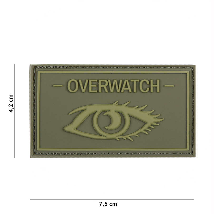 Embleem 3D PVC Overwatch groen #19034