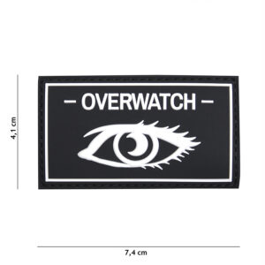 Embleem 3D PVC Overwatch zwart #12045
