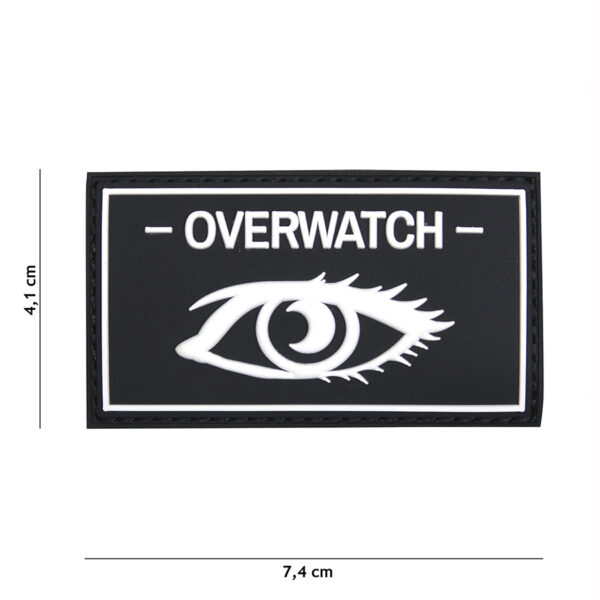 Embleem 3D PVC Overwatch zwart #12045
