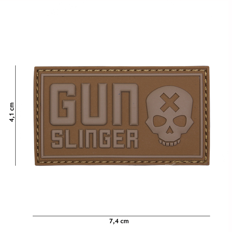 Embleem 3D PVC Gun slinger skull coyote #17025