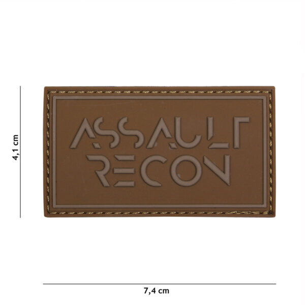 Embleem 3D PVC Assault recon coyote #12046