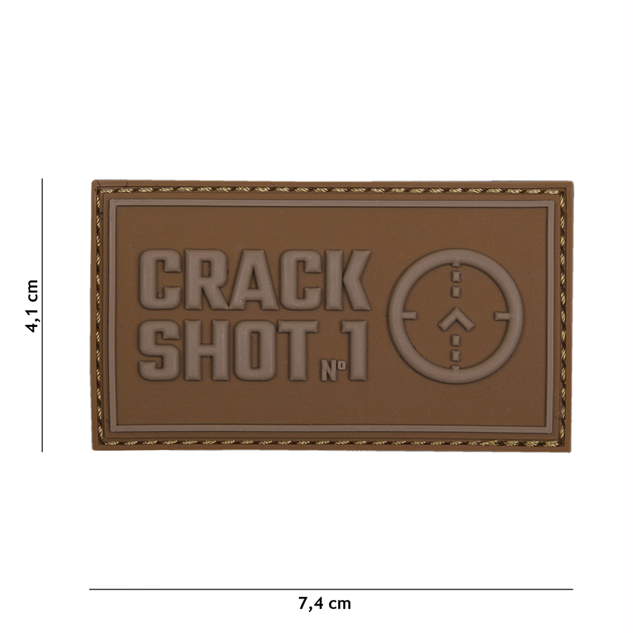 Embleem 3D PVC Crack shot coyote #17030
