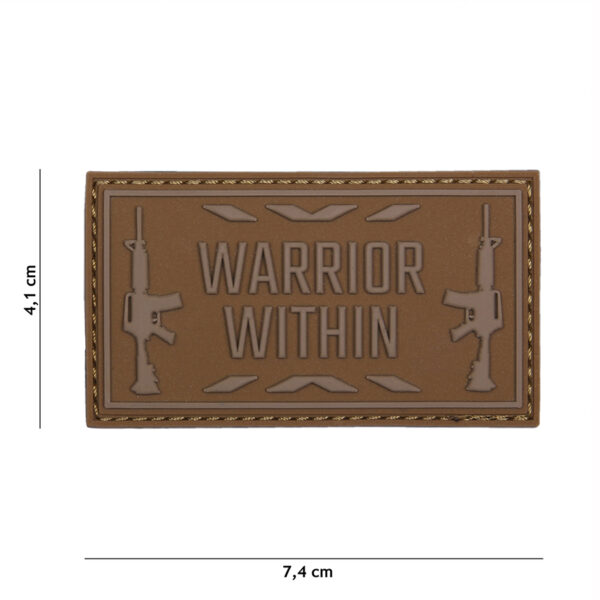 Embleem 3D PVC Warrior within coyote #16111