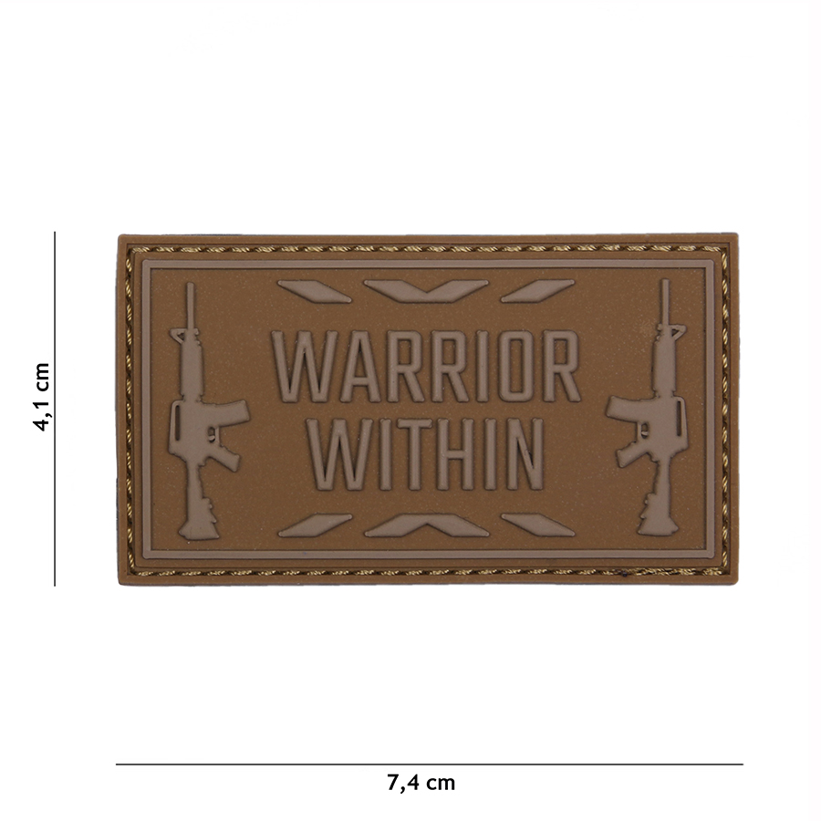 Embleem 3D PVC Warrior within coyote #16111