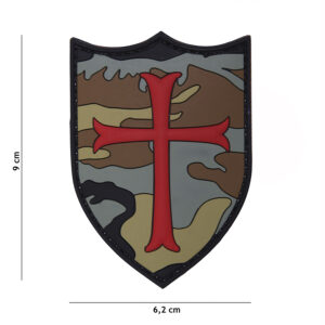 Embleem 3D PVC Crusader woodland #19051