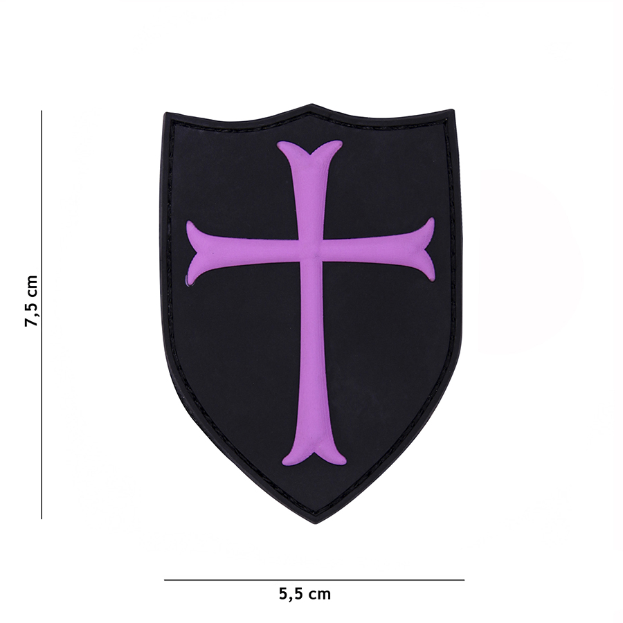 Embleem 3D PVC Crusader roze #19049