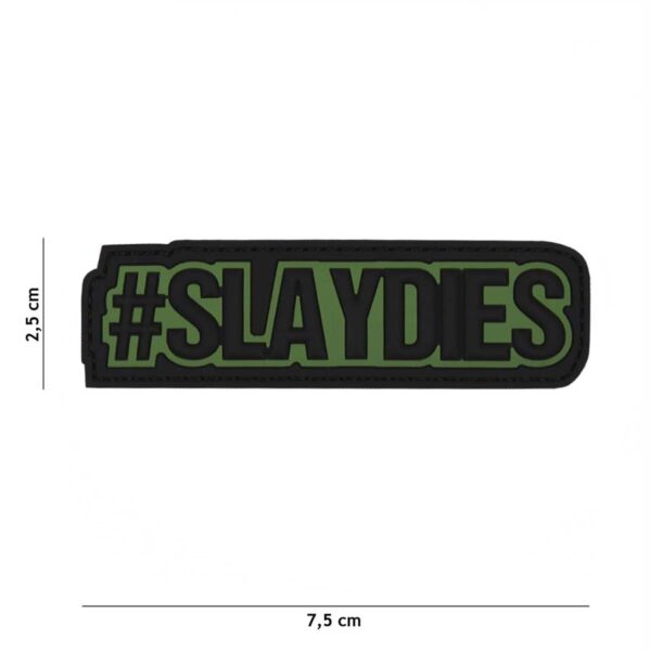 Embleem 3D PVC Slaydies groen #19042