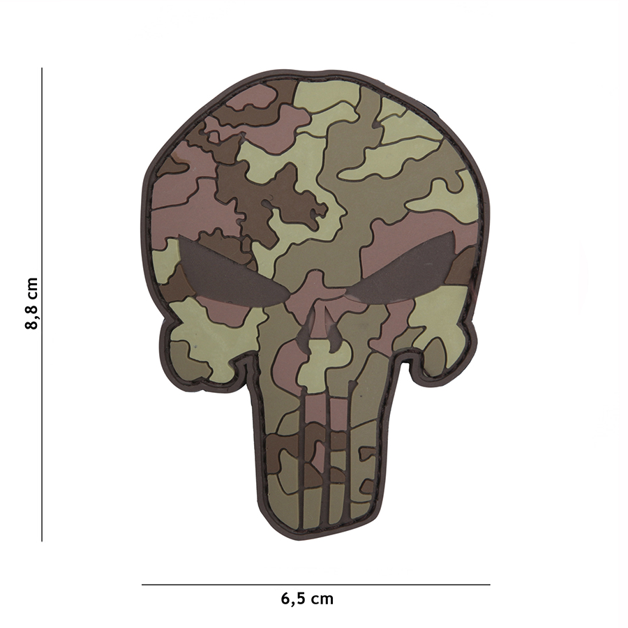 Embleem 3D PVC Punisher Italian camo #19053