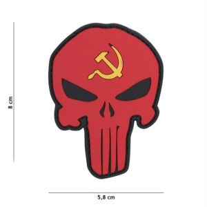 Embleem 3D PVC Punisher Rusland hamer en sikkel #9001