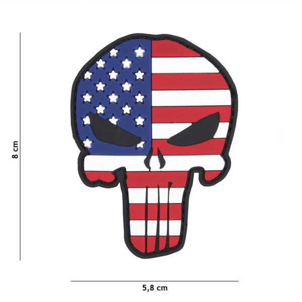 Embleem 3D PVC Punisher USA #13080