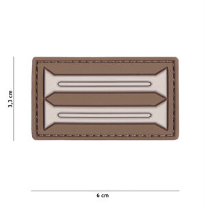Embleem 3D PVC Duitse Insignia bruin #20042