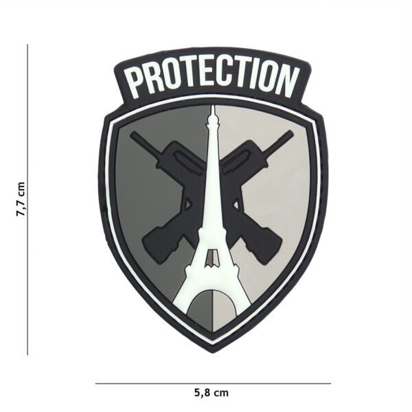 Embleem 3D PVC Protection grijs #20055