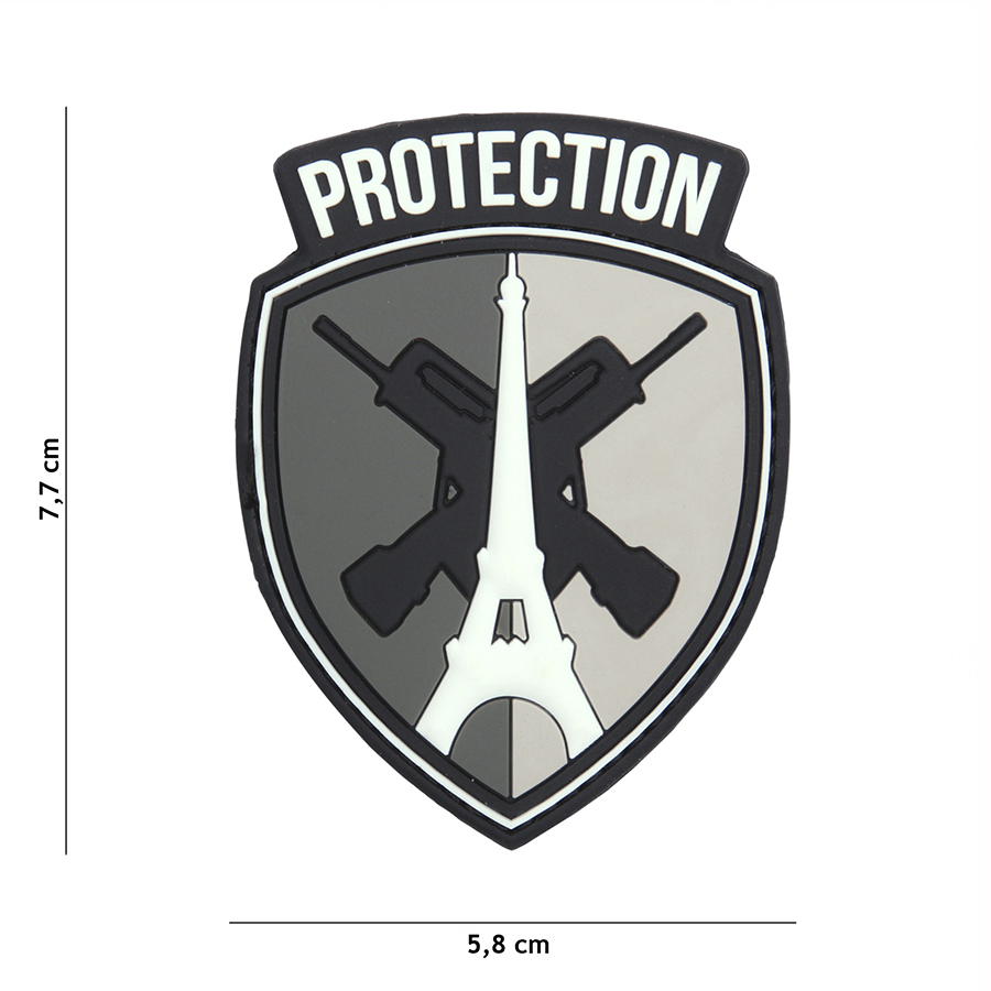 Embleem 3D PVC Protection grijs #20055