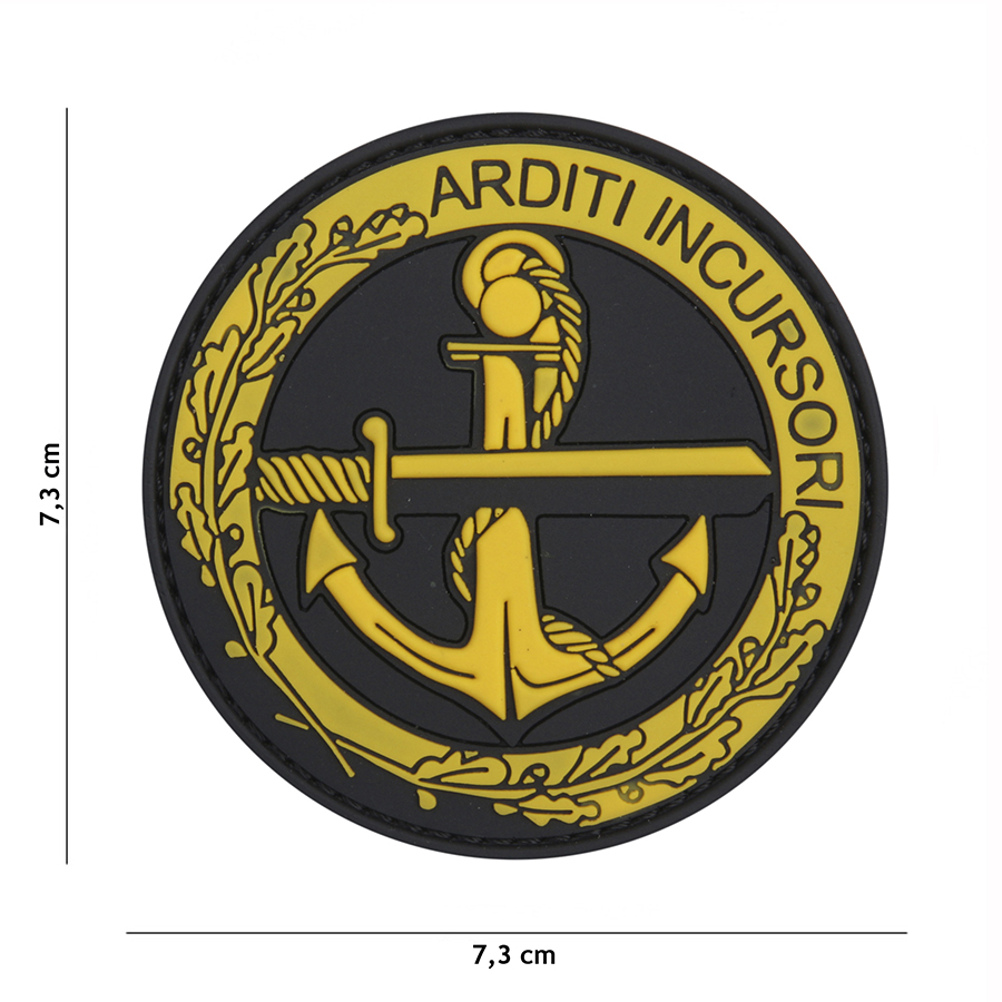Embleem 3D PVC Arditi Incursori geel #20057