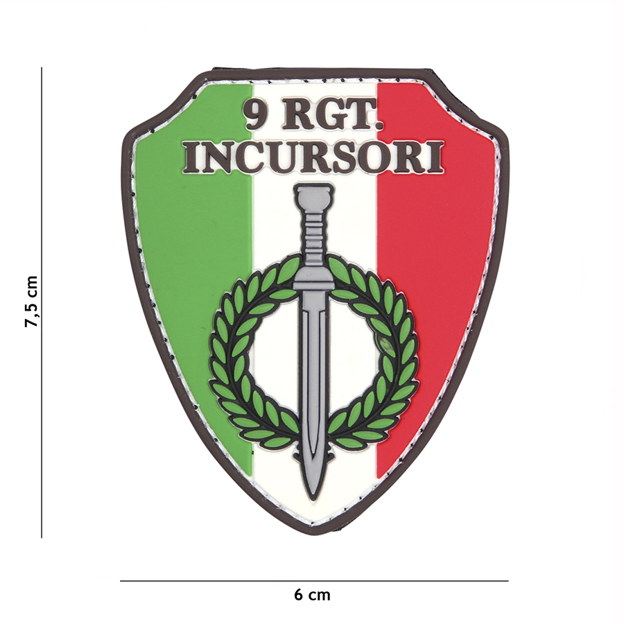 Embleem 3D PVC 9 RGT Incursori #20058