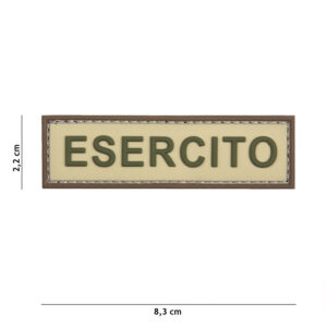 Embleem 3D PVC Esercito coyote/bruin #20067