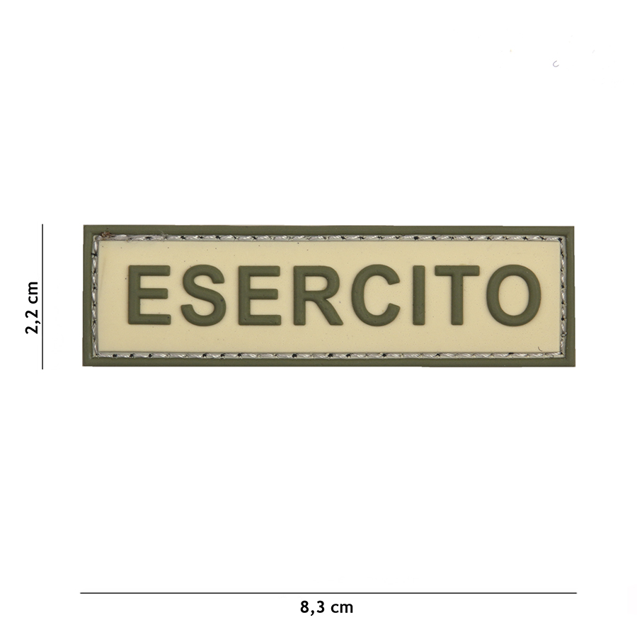 Embleem 3D PVC Esercito coyote/groen #20068