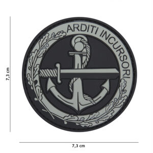 Embleem 3D PVC Arditi Incursori grijs #11107