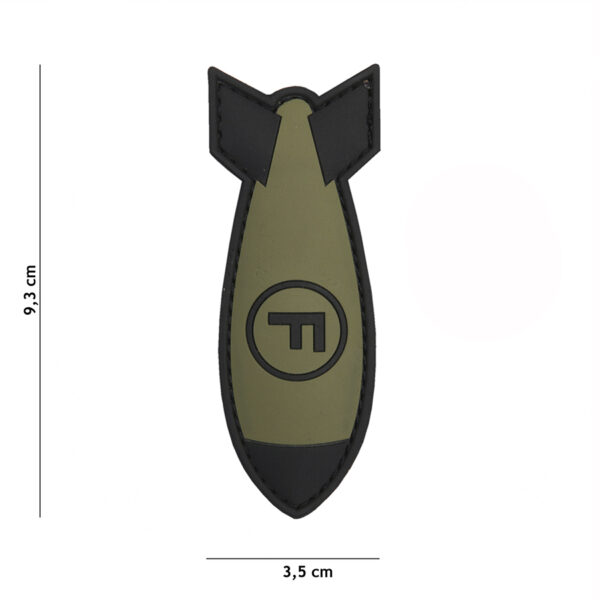 Embleem 3D PVC F. Bom groen #11116