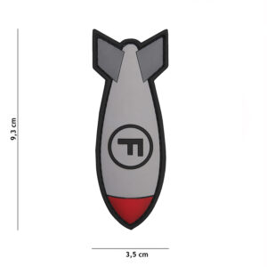 Embleem 3D PVC F. Bom wit #11117