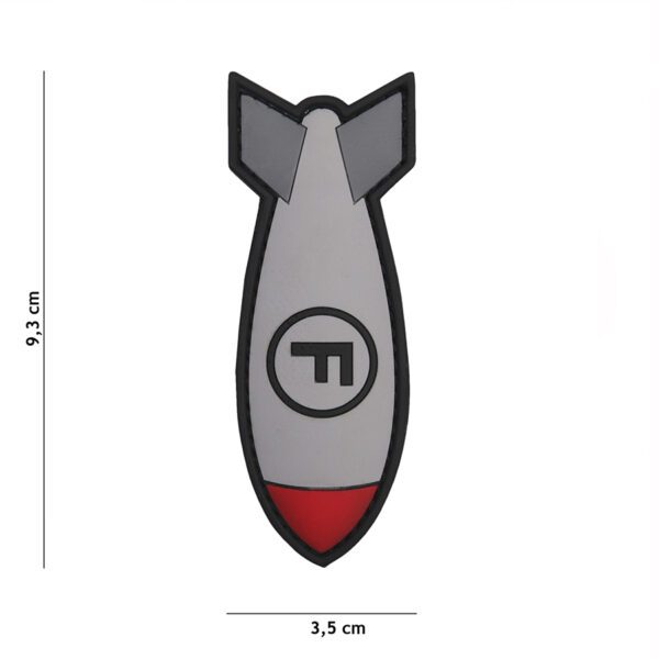 Embleem 3D PVC F. Bom wit #11117