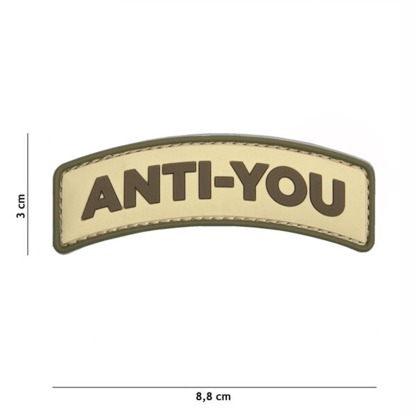 Embleem 3D PVC Anti-You coyote #9041