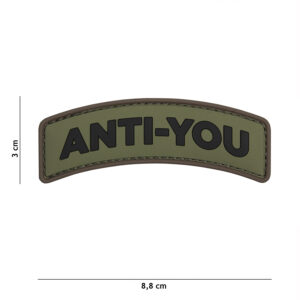 Embleem 3D PVC Anti-You groen #11119