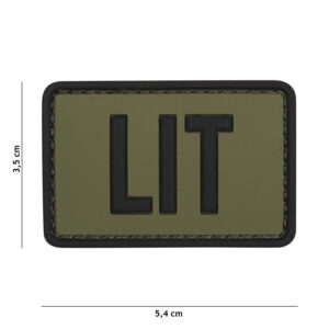 Embleem 3D PVC LIT groen #11137