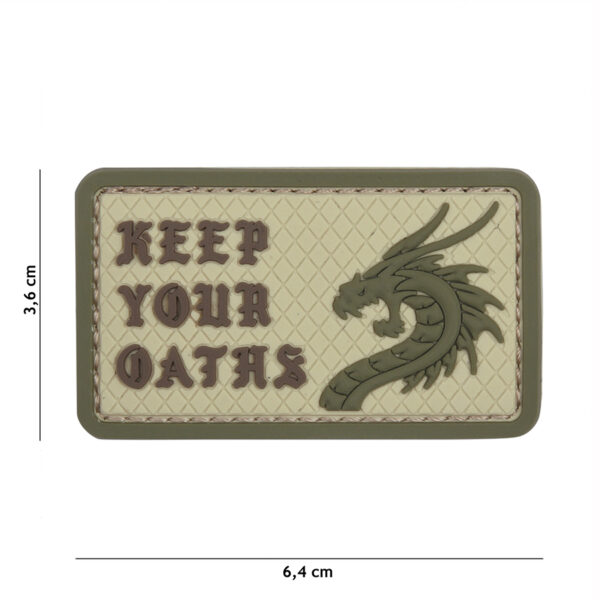 Embleem 3D PVC Keep Your Oaths coyote #11146