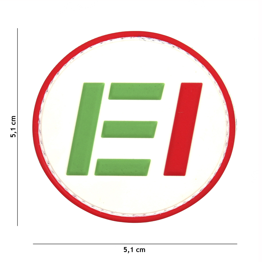 Embleem 3D PVC Esercito EI wit #12074