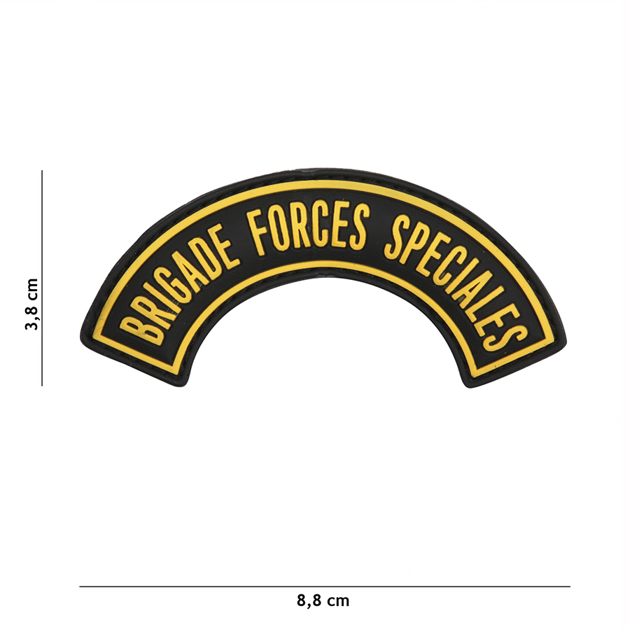Embleem 3D PVC Brigade Forces Speciales geel #9030